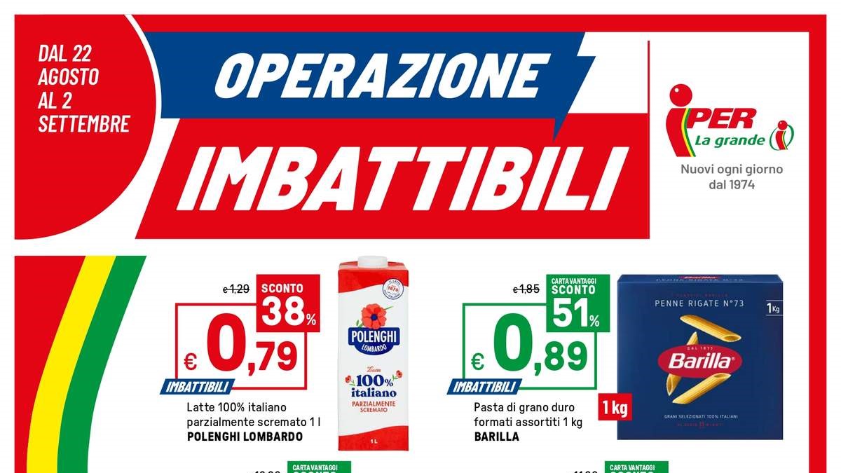 Volantino Iper dal 22 agosto 2025