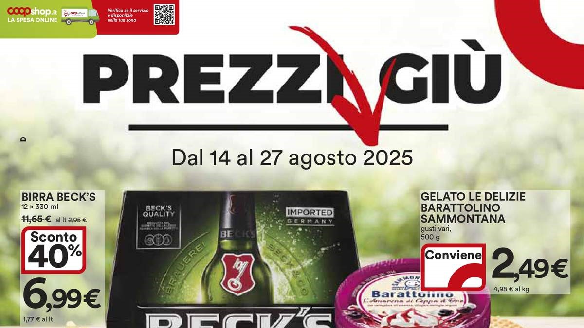 Anteprima Volantino Ipercoop dal 14 agosto 2025