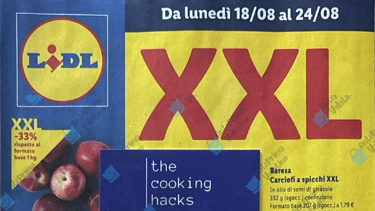 Anteprima Volantino Lidl dal 18 agosto 2025