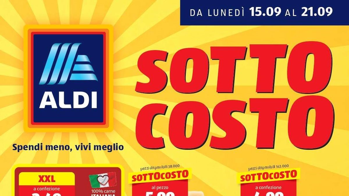 Volantino Aldi dal 15 settembre 2025