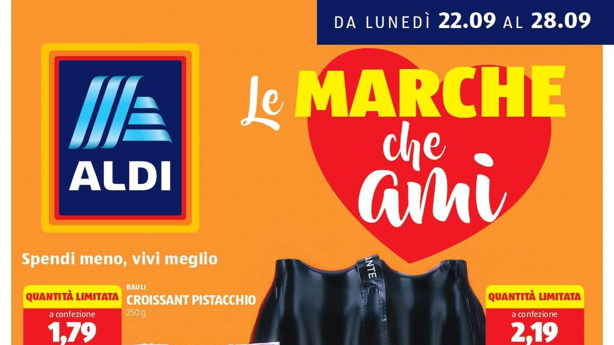Volantino Aldi dal 22 settembre 2025