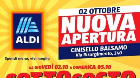 Volantino ALDI Nuova Apertura Cinisello Balsamo