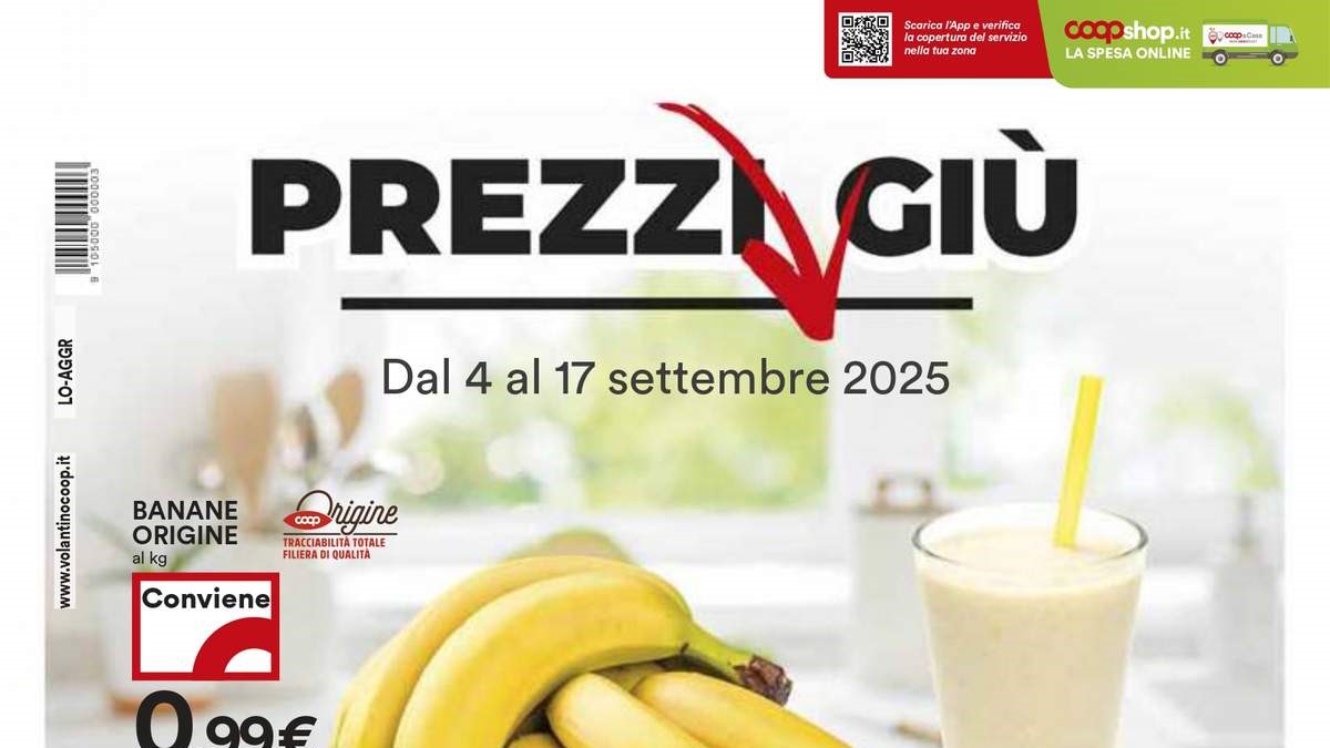 Volantino Coop dal 4 settembre 2025