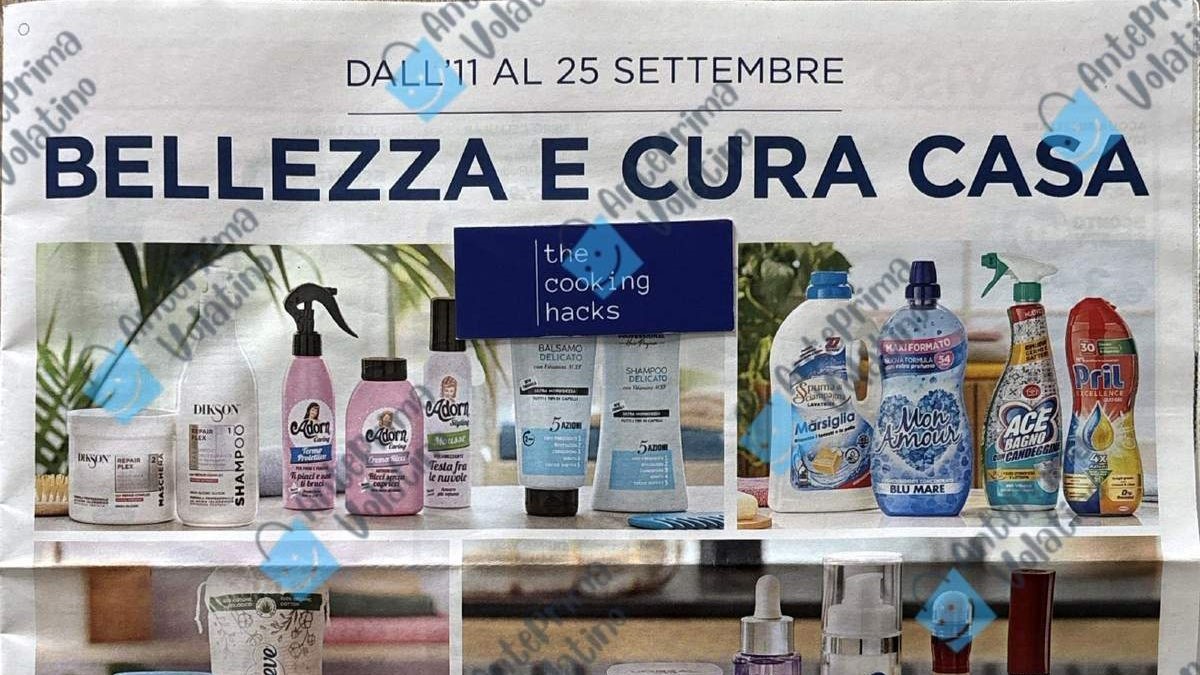 Anteprima Volantino Esselunga Bellezza e Cura Casa dal 11 settembre 2025