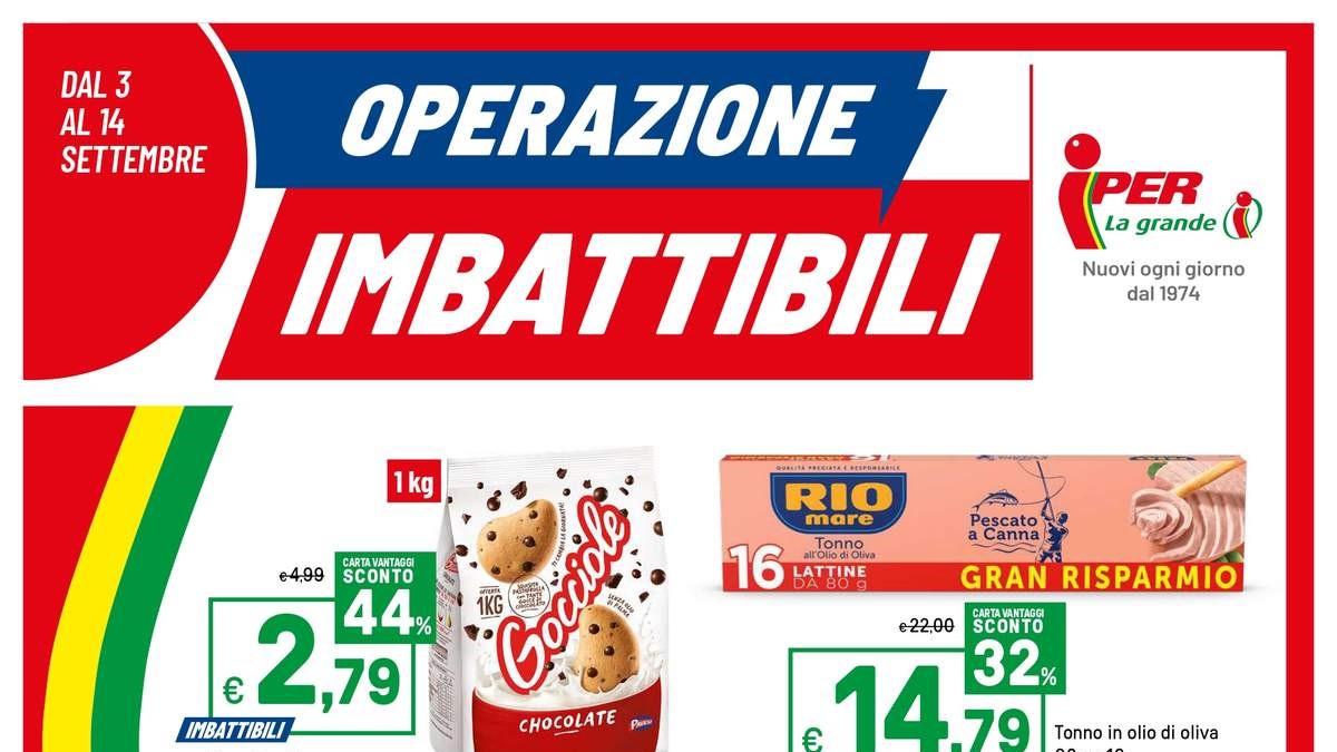 Volantino Iper dal 3 settembre 2025