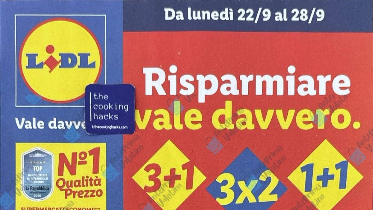 Anteprima Volantino Lidl dal 22 settembre 2025