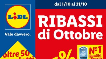 Volantino Lidl Ribassi Ottobre 2025