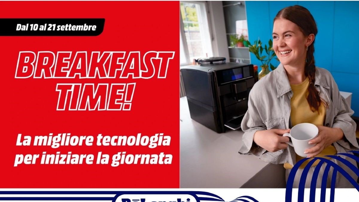 Volantino MediaWorld Breakfast Time dal 10 settembre 2025