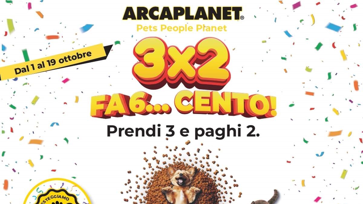 Volantino Arcaplanet dal 1 ottobre 2025