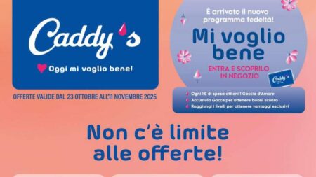 Volantino Caddy’s dal 23 ottobre 2025