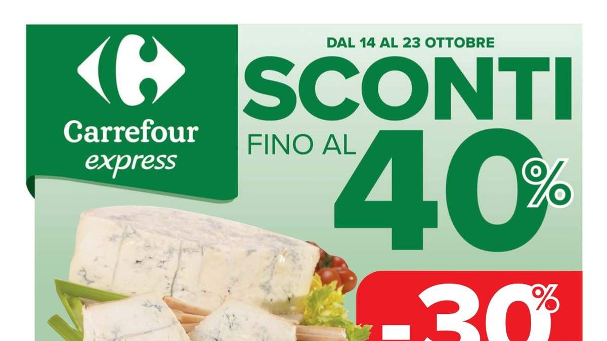 Volantino Carrefour Express dal 14 ottobre 2025