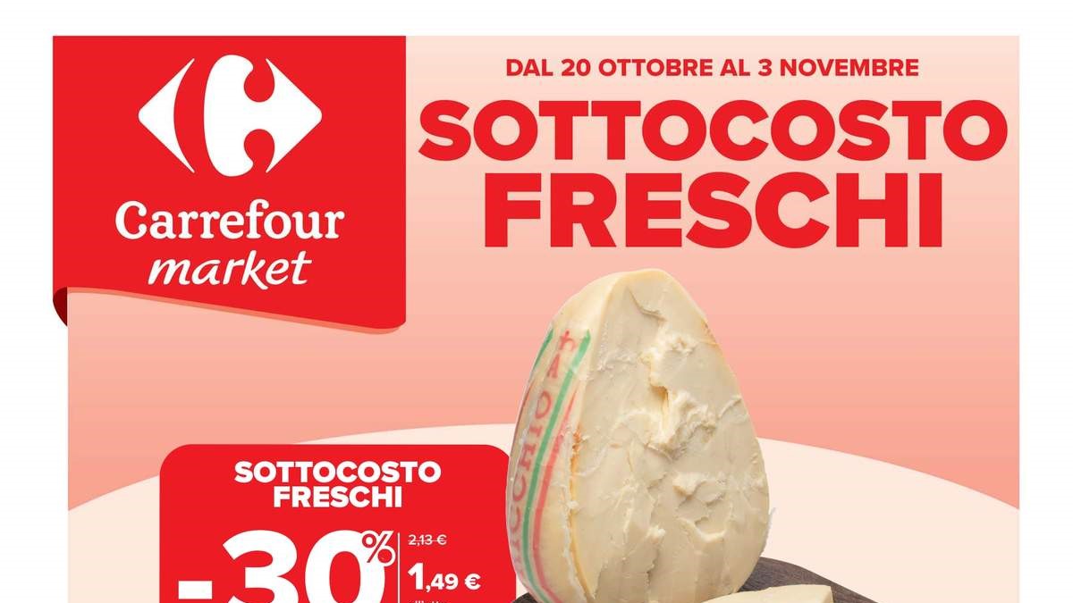 Volantino Carrefour Market dal 20 ottobre 2025