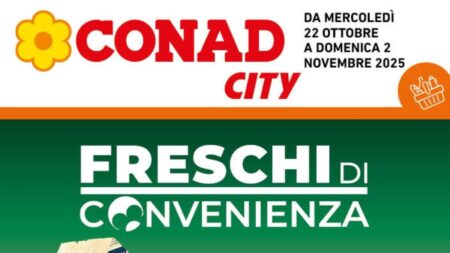 Volantino Conad City Lazio dal 22 ottobre 2025