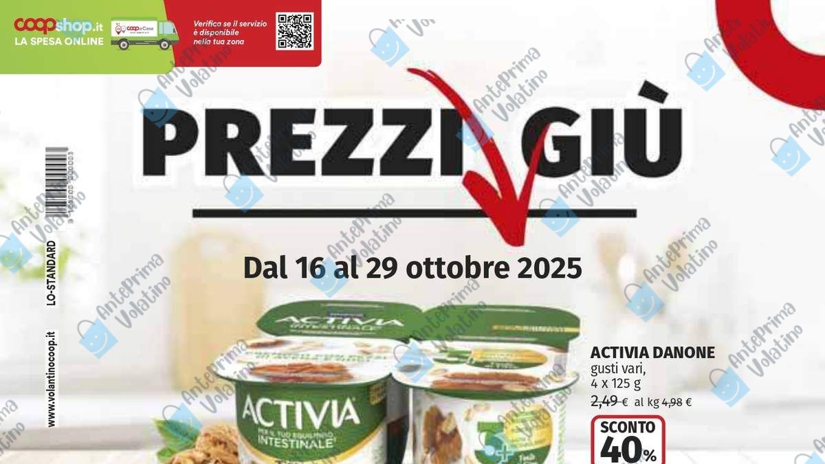 Volantino Coop dal 16 ottobre 2025