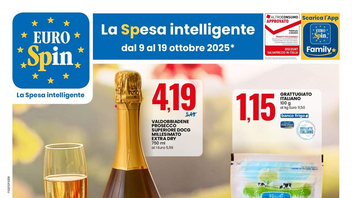 Volantino Eurospin dal 9 ottobre 2025 versione digitale