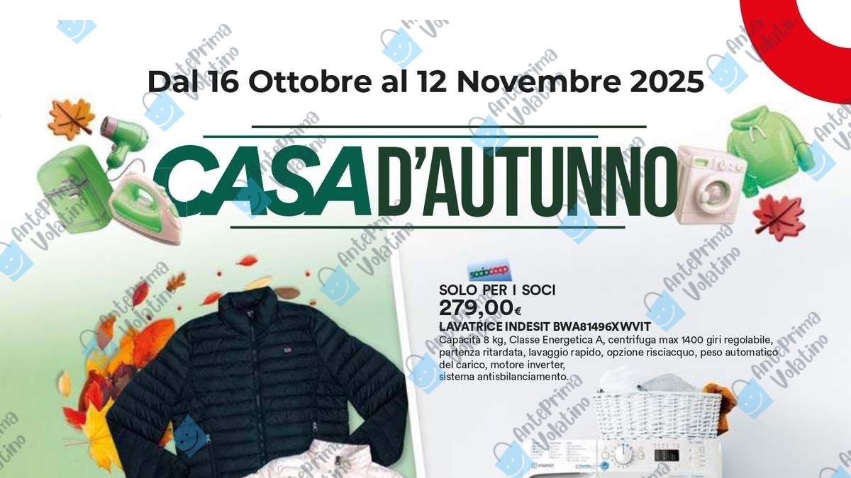 Volantino Ipercoop Casa d’Autunno dal 16 ottobre 2025