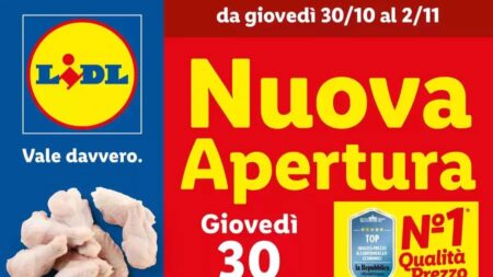 Volantino Lidl Nuova Apertura Milano dal 30 ottobre 2025