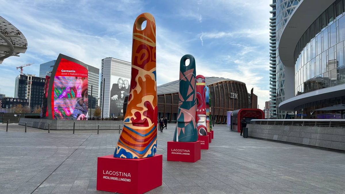 Installazione artistica Lagostina I Colori dell'Ingenio