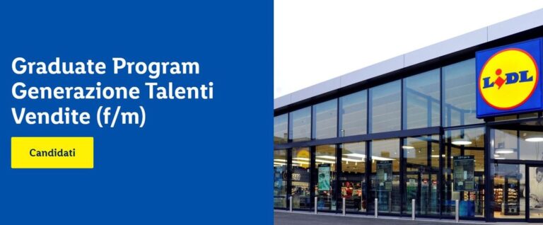 Lidl assume neolaureati per il Graduate Program Generazione Talenti
