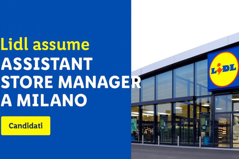 Lidl assume Assistant Store Manager a Milano con contratto full time