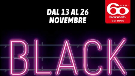 Volantino Bennet Black Days dal 13 novembre 2025
