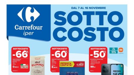 Volantino Carrefour Iper Sottocosto dal 7 novembre 2025