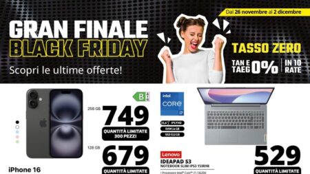 Volantino Comet Black Friday Gran Finale dal 26 novembre 2025