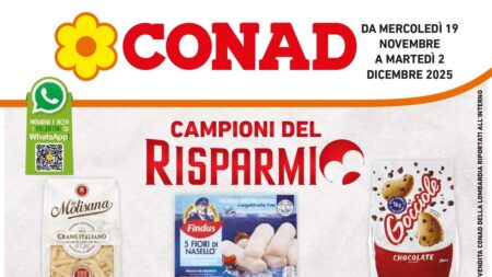 Volantino Conad dal 19 novembre al 2 dicembre 2025