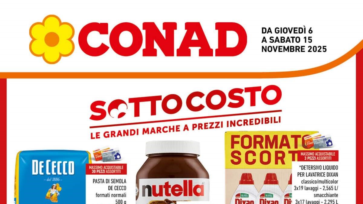 Volantino Conad Lazio dal 6 novembre 2025