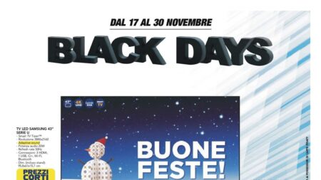 Volantino Esselunga Black Days dal 17 novembre 2025