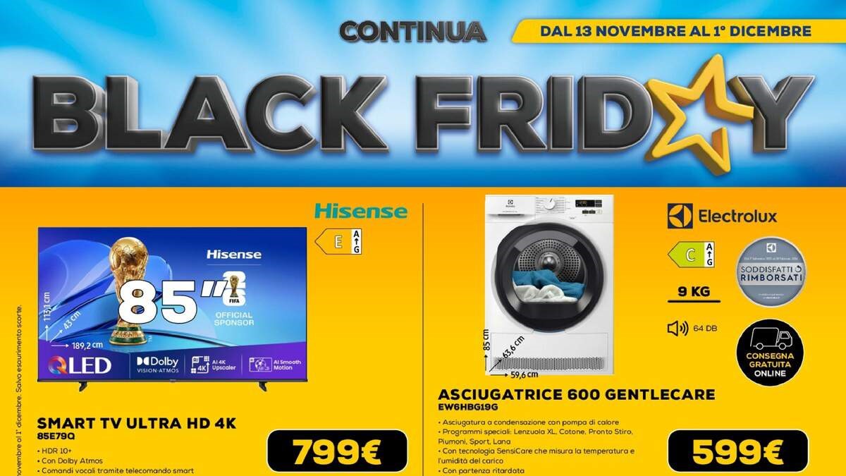 Volantino Euronics dal 13 novembre al 1 dicembre 2025