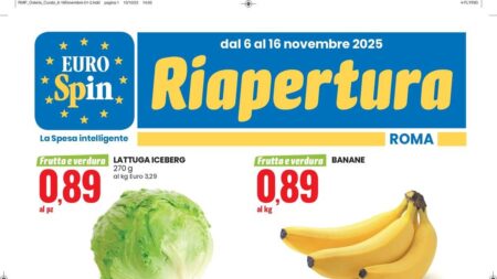 Volantino Eurospin Riapertura Roma dal 6 novembre 2025