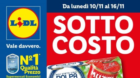 Nuovo volantino Lidl dal 10 al 16 novembre 2025
