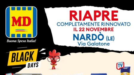 Volantino MD Riapertura Nardò dal 22 novembre 2025