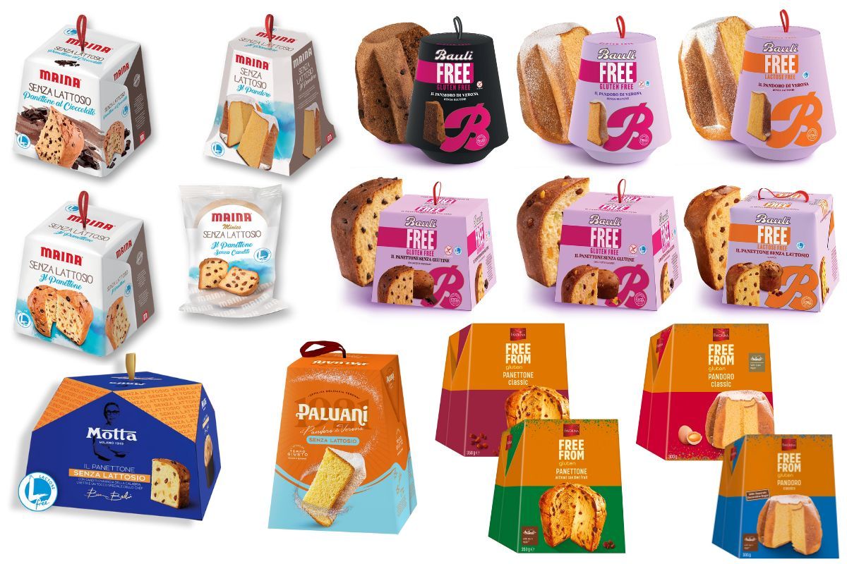 Panettoni e pandori free from nei supermercati nel 2025