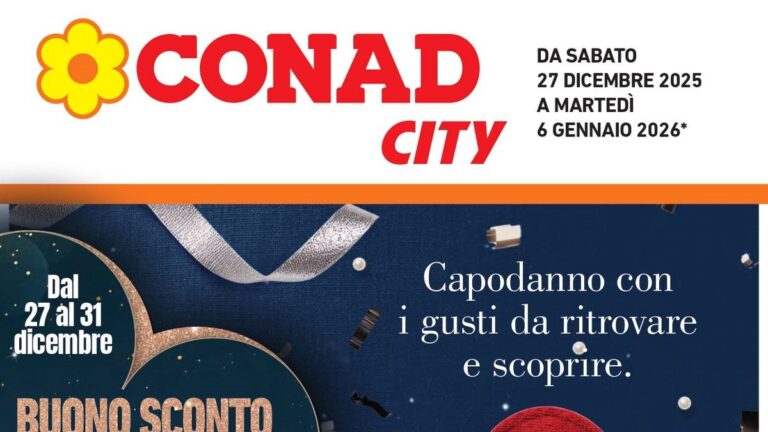 Volantino Conad City dal 27 dicembre 2025