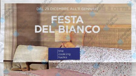 Volantino Esselunga Festa del Bianco dal 29 dicembre 2025