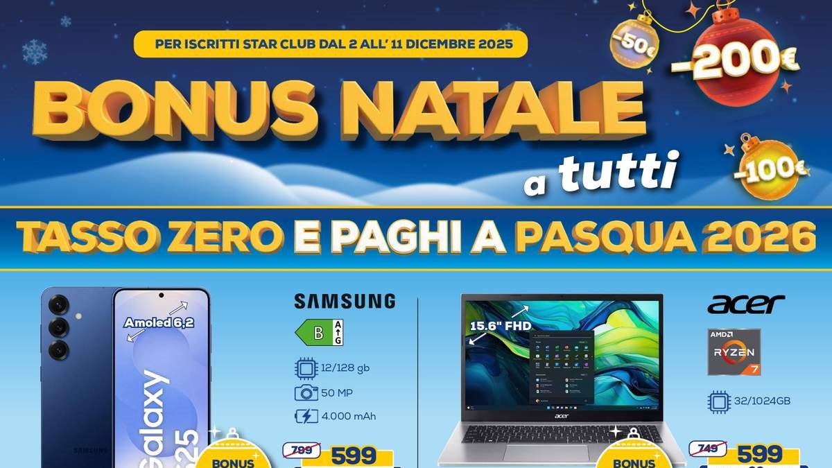 Volantino Euronics Bruno dal 2 dicembre 2025