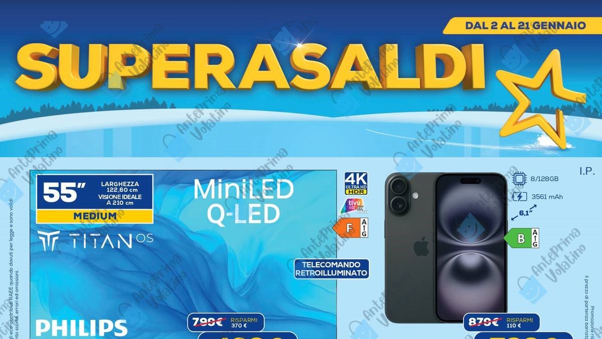 Volantino Euronics dal 2 gennaio 2026