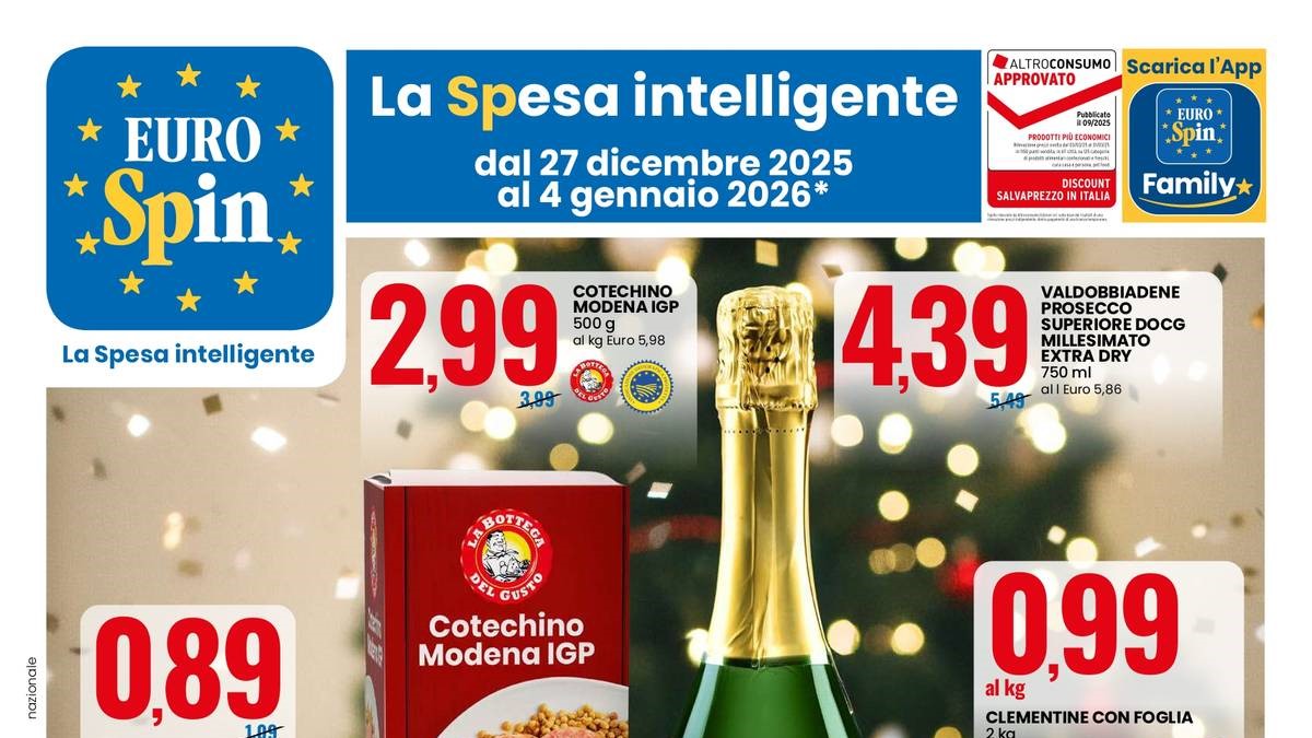 Volantino Eurospin dal 27 dicembre 2025