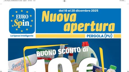 Volantino Eurospin Nuova Apertura Pergola dal 18 dicembre 2025