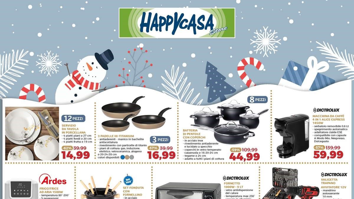 Volantino Happy Casa dal 4 dicembre 2025