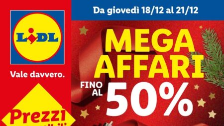 Volantino Lidl Mega Affari dal 18 dicembre 2025