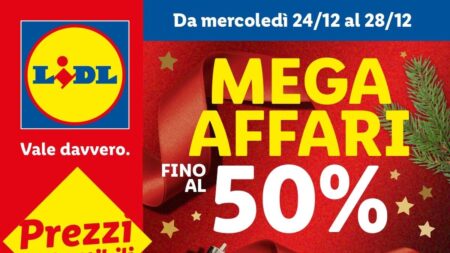 Volantino Lidl Mega Affari dal 24 dicembre 2025