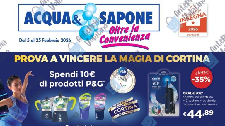 Volantino Acqua e Sapone Toscana e Umbria dal 5 febbraio 2026