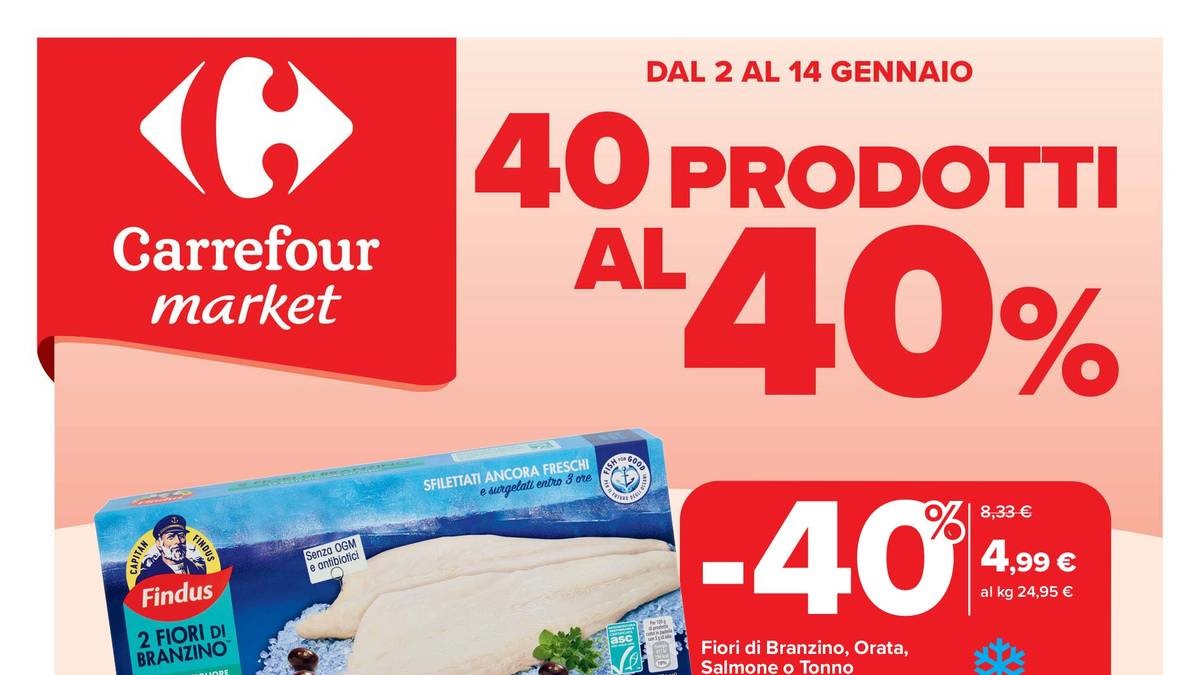Volantino Carrefour Market dal 2 al 14 gennaio 2026