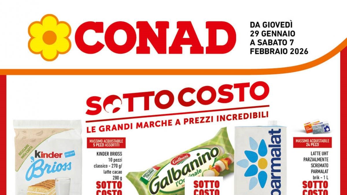 Volantino Conad Campania dal 29 gennaio 2026