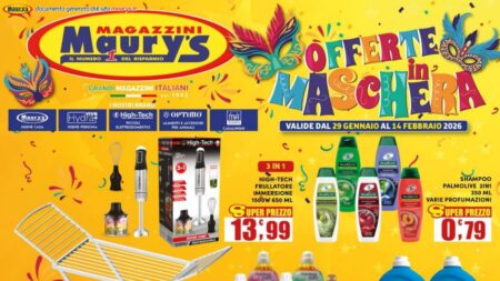Volantino Maury’s dal 29 gennaio 2026