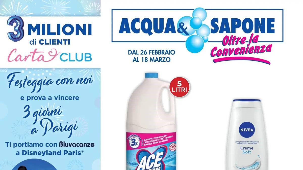 Volantino Acqua e Sapone dal 26 febbraio 2026