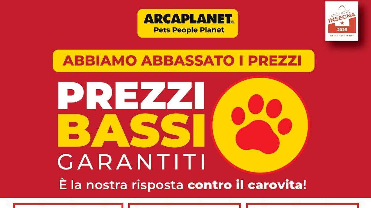 Volantino Arcaplanet dal 16 febbraio 2026
